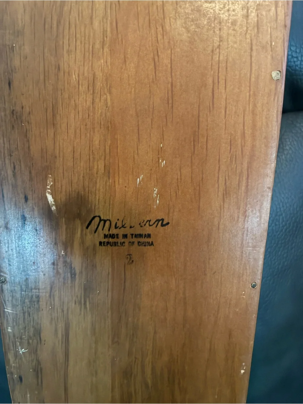 Vtg Milbern Wood Wall Organizer Mail Holder - Brown Letter, Bill, Misc.